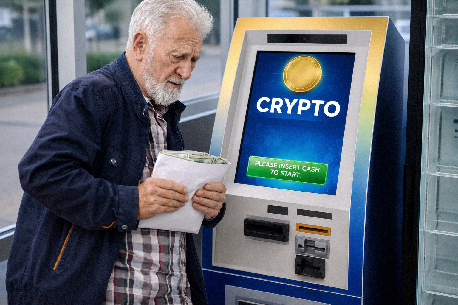 AARP Crypto ATM Man